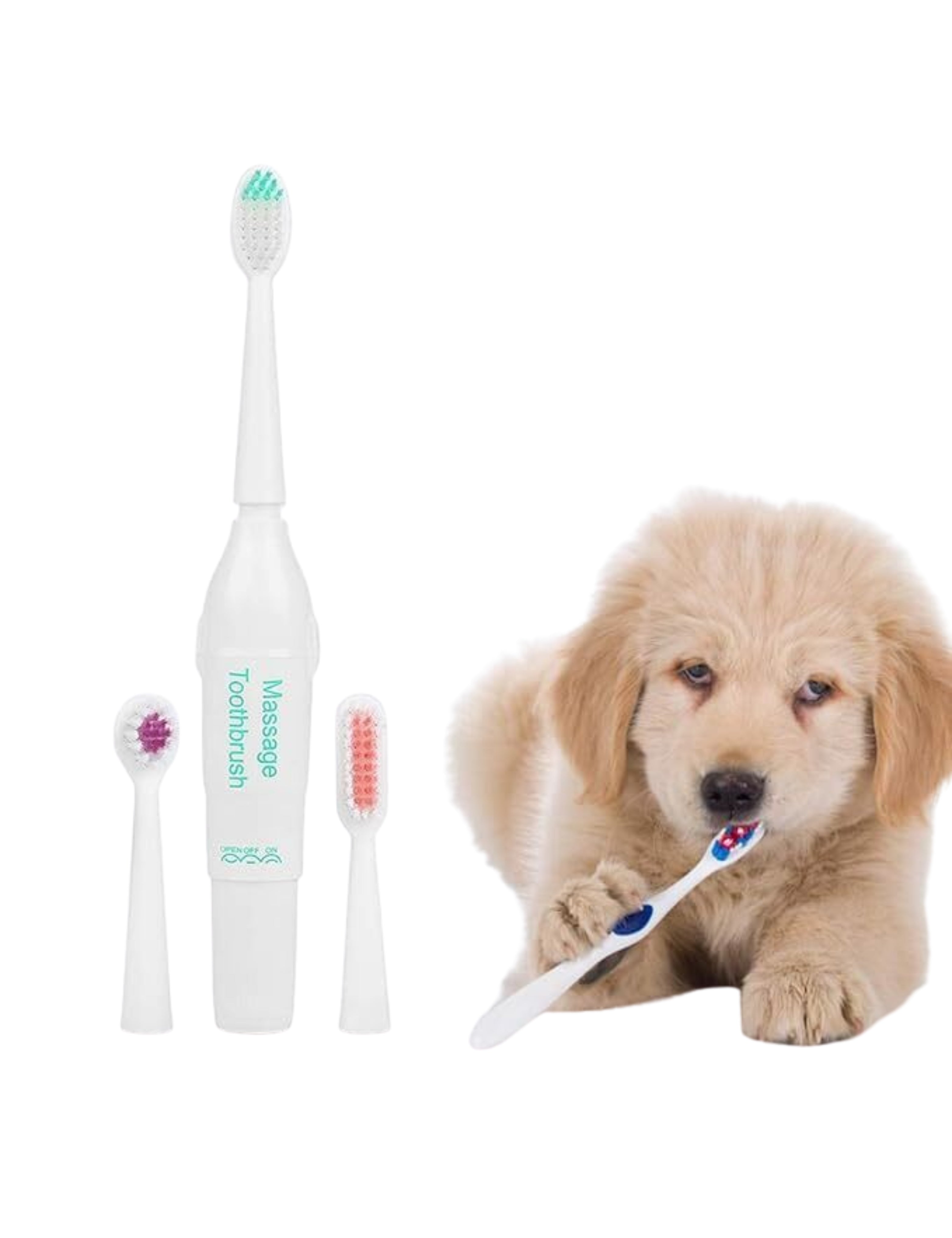 SparklePaw™ Electric Pet Toothbrush Set
