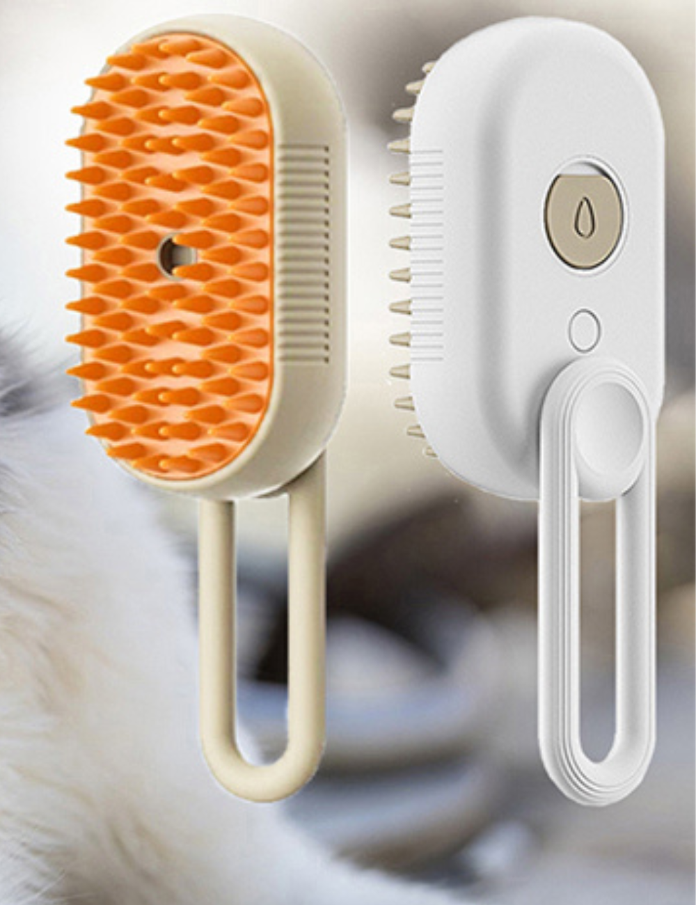ChithuPets 3-in-1 Steam Pet Brush | Self-Cleaning Silicone Grooming Comb with 360° Rotating Handle & USB Charging | Gentle Steam Massage Brush for Dogs & Cats