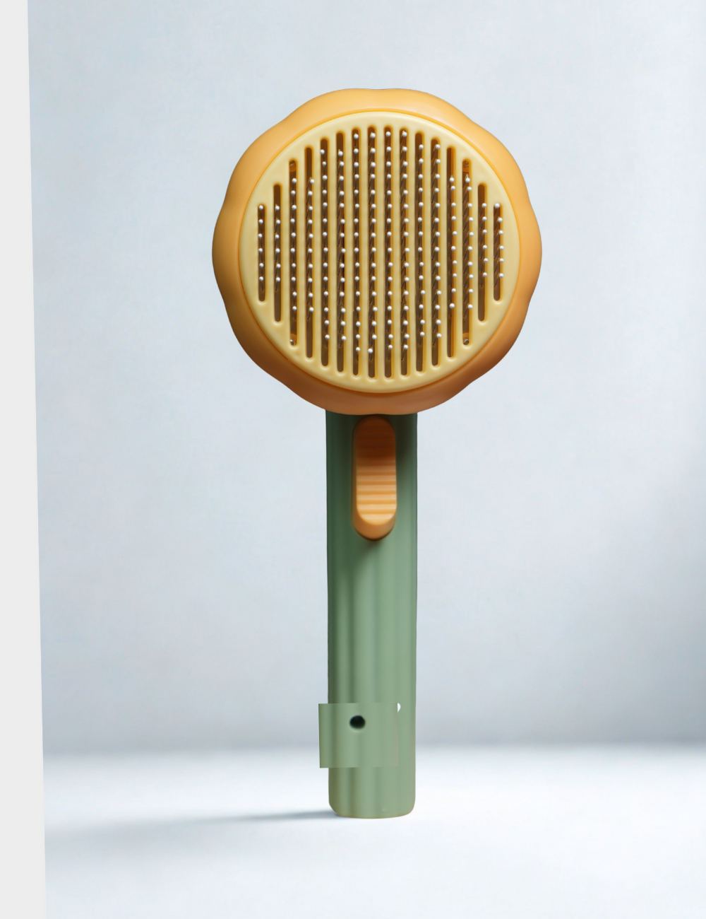 ChithuPets Pumpkin Shape Self-Cleaning Pet Brush – Gentle Grooming & Massage for Dogs & Cats