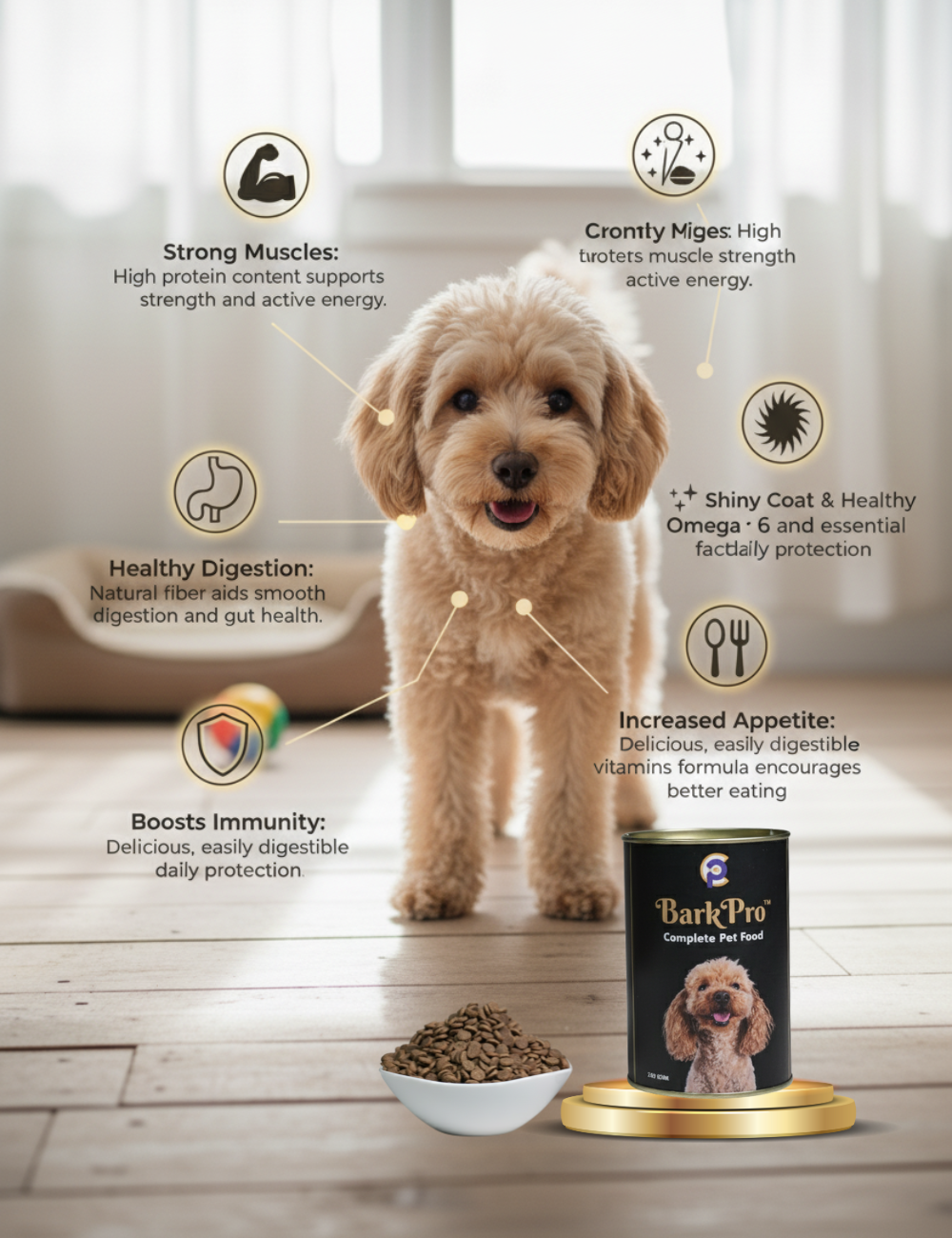 BarkPro™ Complete Pet Food – 250g (All Breed Adult Dogs)