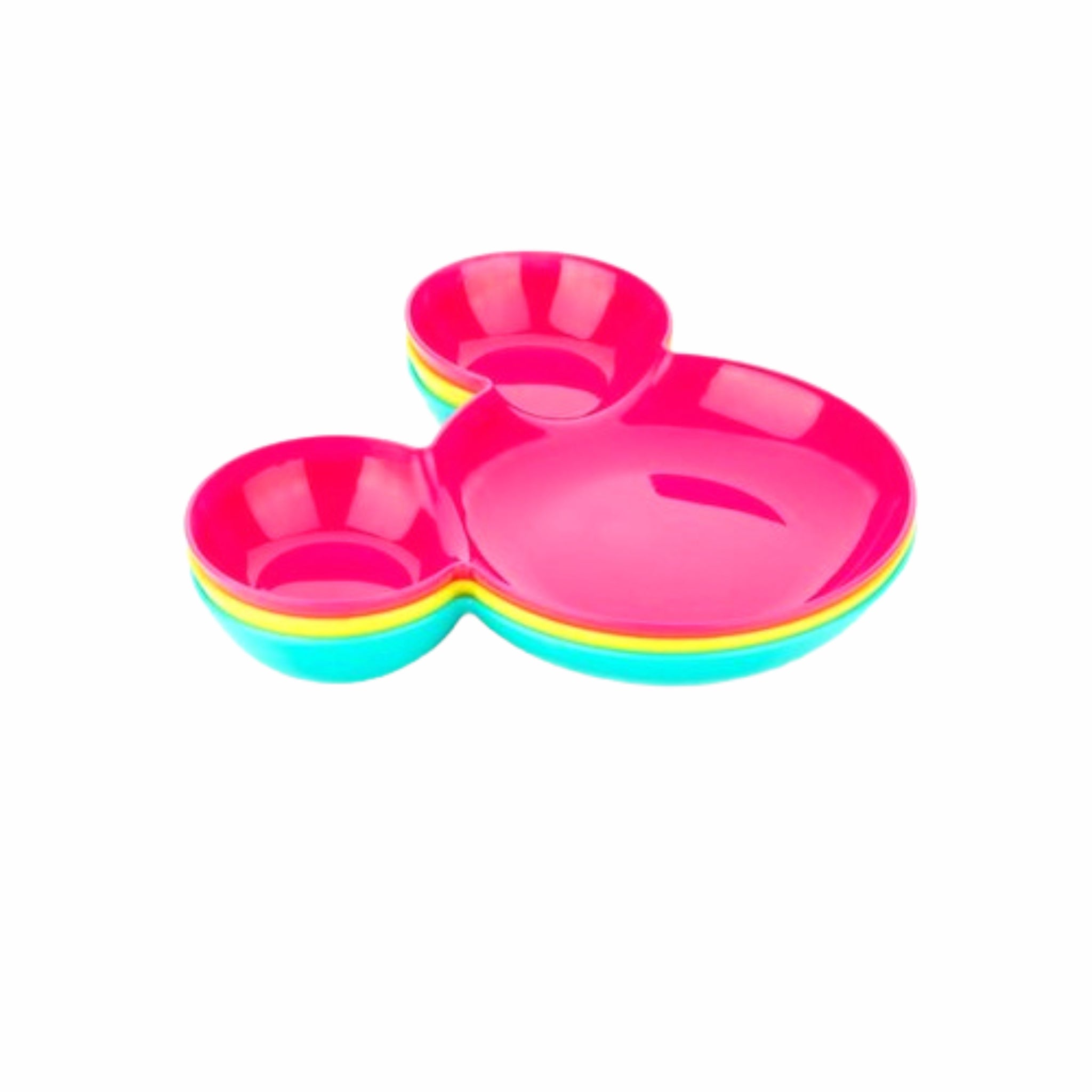 SnackMate™ Mickey-Shaped Pet Feeding Plate