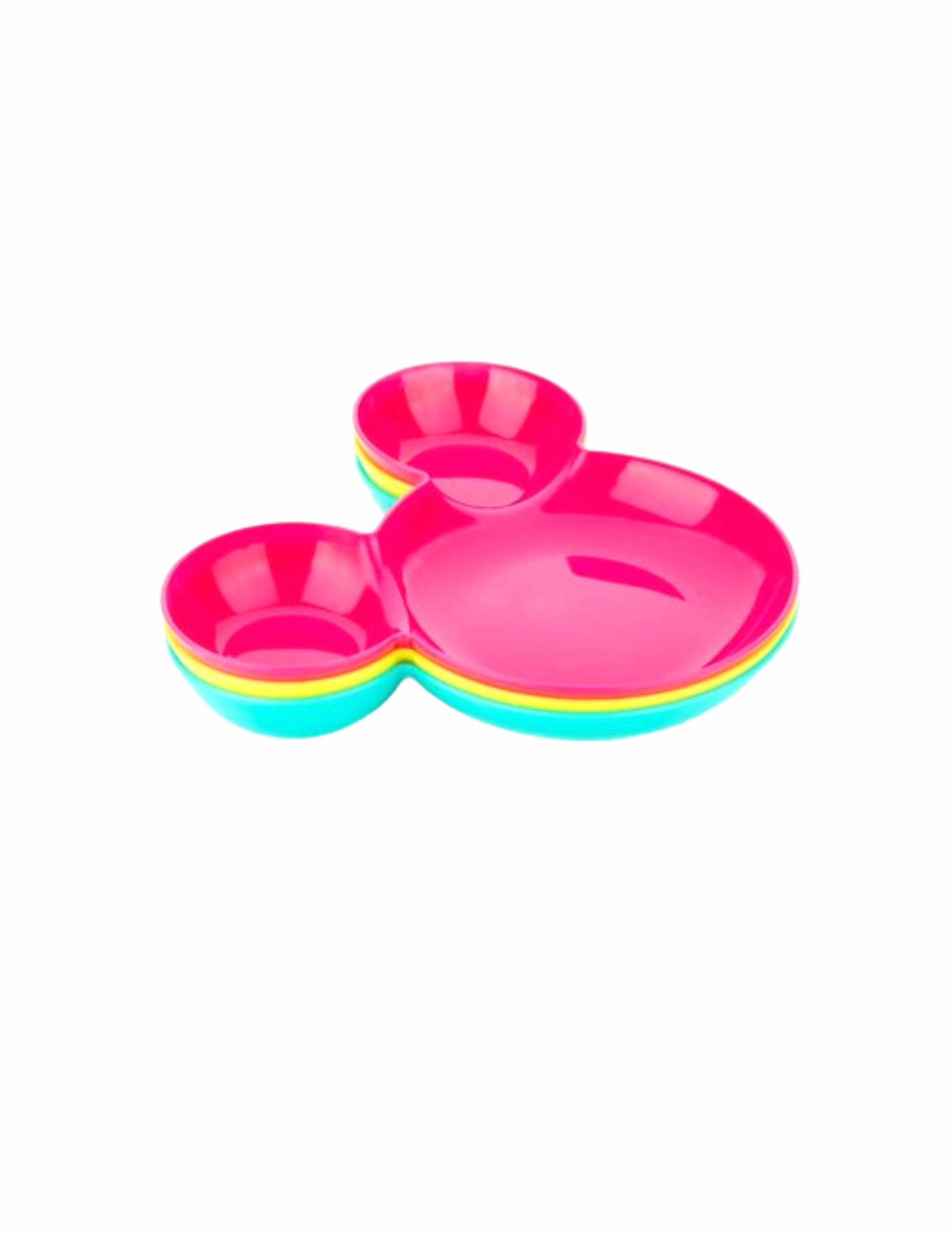 SnackMate™ Mickey-Shaped Pet Feeding Plate